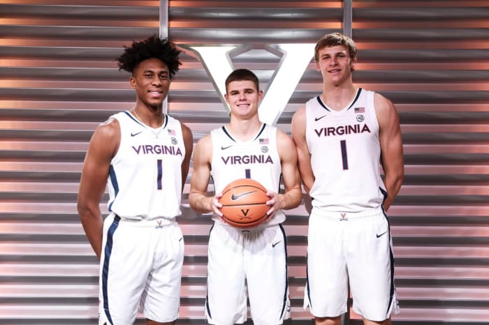 Leon Bond, Isaac McKneely, Isaac Traudt, Virginia Cavaliers men's basketball